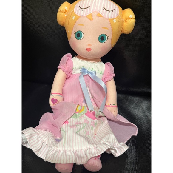 Mooshka Zapf Creation Rag Doll Sleepy Eyes Nightgown Plush Toy Collectible - Picture 3 of 5
